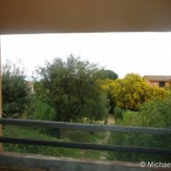 Blick vom Balkon der Ferienwohnung Ginestre Basse an der Cost Rei, Sardinien