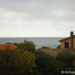 Blick auf das Meer von der Ferienwohnung Ginestre Basse an der Costa Rei, Sardinien