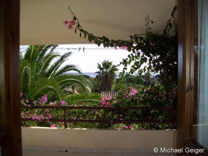 Meerblick vom Balkon der Ferienwohnung Mimose an der Costa Rei, Sardinien